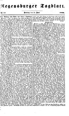 Regensburger Tagblatt Freitag 10. Juni 1870