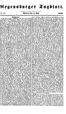 Regensburger Tagblatt Sonntag 12. Juni 1870