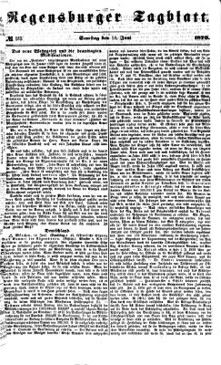 Regensburger Tagblatt Samstag 18. Juni 1870