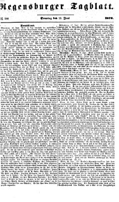 Regensburger Tagblatt Sonntag 19. Juni 1870