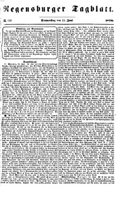 Regensburger Tagblatt Donnerstag 23. Juni 1870