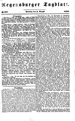 Regensburger Tagblatt Dienstag 9. August 1870