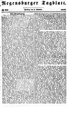 Regensburger Tagblatt Freitag 7. Oktober 1870