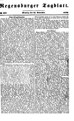 Regensburger Tagblatt Sonntag 27. November 1870