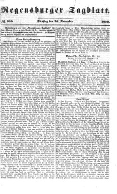 Regensburger Tagblatt Dienstag 29. November 1870