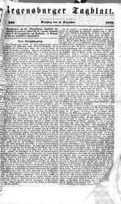 Regensburger Tagblatt Dienstag 6. Dezember 1870