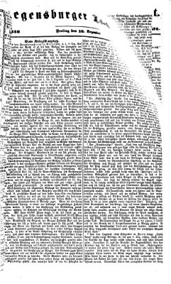 Regensburger Tagblatt Freitag 16. Dezember 1870