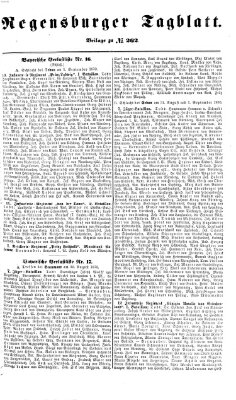 Regensburger Tagblatt Freitag 23. September 1870