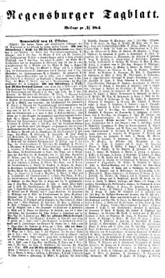 Regensburger Tagblatt Samstag 15. Oktober 1870