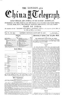 The London and China telegraph Montag 30. Januar 1860