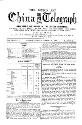 The London and China telegraph Montag 26. März 1860