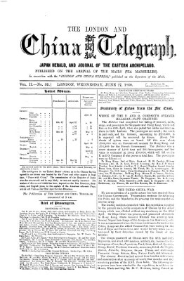 The London and China telegraph Mittwoch 27. Juni 1860