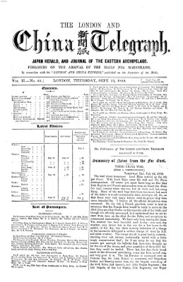 The London and China telegraph Donnerstag 13. September 1860