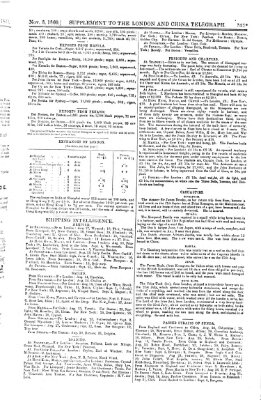 The London and China telegraph Samstag 3. November 1860