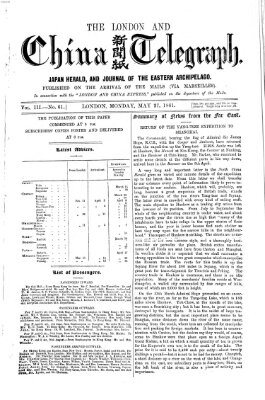 The London and China telegraph Montag 27. Mai 1861