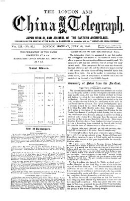 The London and China telegraph Montag 29. Juli 1861