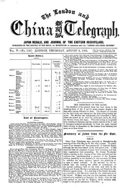 The London and China telegraph Donnerstag 6. August 1863