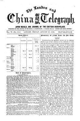 The London and China telegraph Freitag 28. August 1863