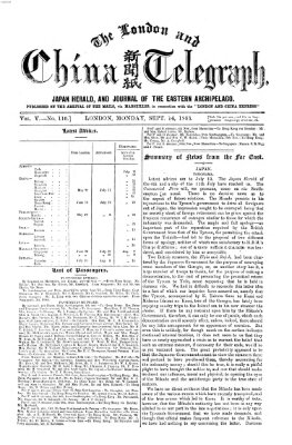 The London and China telegraph Montag 14. September 1863