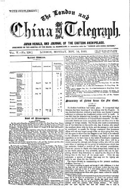 The London and China telegraph Montag 16. November 1863