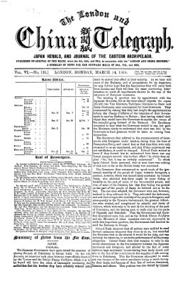 The London and China telegraph Montag 14. März 1864