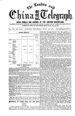 The London and China telegraph Donnerstag 14. Juli 1864