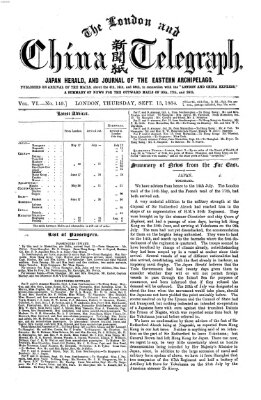 The London and China telegraph Donnerstag 15. September 1864