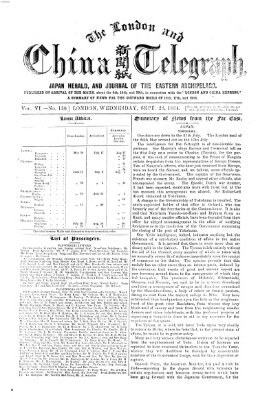 The London and China telegraph Mittwoch 28. September 1864