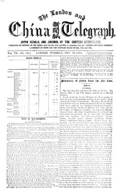 The London and China telegraph Dienstag 13. Dezember 1864