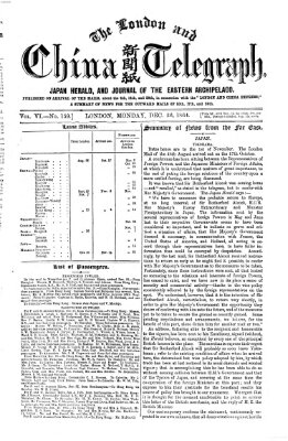 The London and China telegraph Montag 26. Dezember 1864