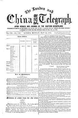 The London and China telegraph Montag 15. Mai 1865