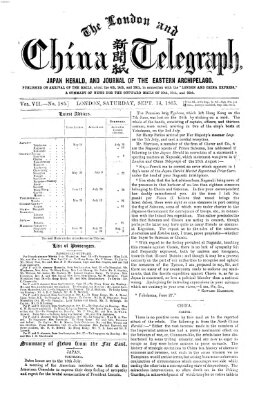 The London and China telegraph Samstag 16. September 1865