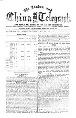 The London and China telegraph Samstag 28. Oktober 1865