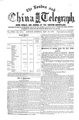 The London and China telegraph Montag 29. Januar 1866