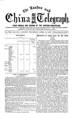 The London and China telegraph Donnerstag 12. April 1866