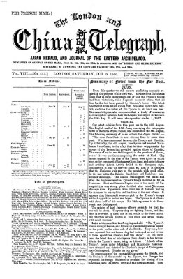 The London and China telegraph Samstag 6. Oktober 1866