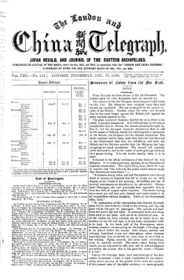 The London and China telegraph Donnerstag 27. Dezember 1866