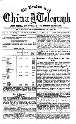 The London and China telegraph Freitag 11. Januar 1867