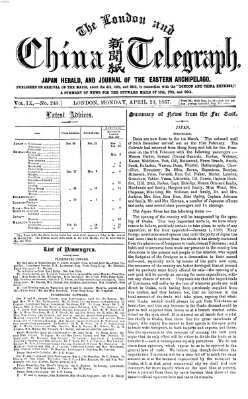 The London and China telegraph Montag 29. April 1867