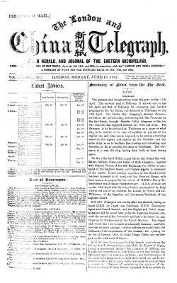 The London and China telegraph Montag 10. Juni 1867