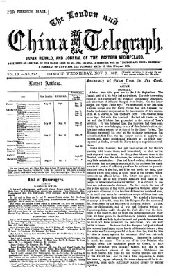 The London and China telegraph Mittwoch 6. November 1867