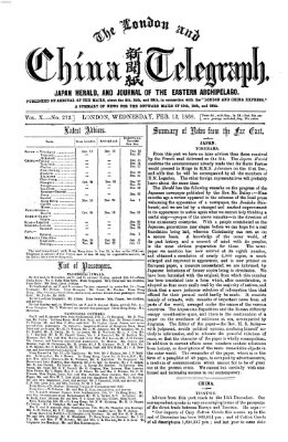 The London and China telegraph Mittwoch 12. Februar 1868