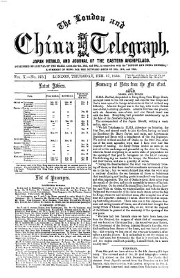 The London and China telegraph Donnerstag 27. Februar 1868