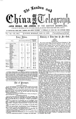 The London and China telegraph Montag 25. Januar 1869