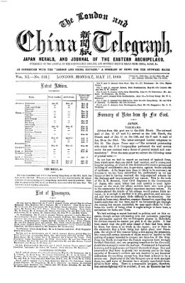 The London and China telegraph Montag 17. Mai 1869