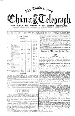 The London and China telegraph Montag 20. September 1869