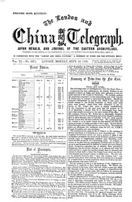 The London and China telegraph Montag 27. September 1869