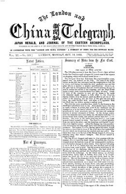 The London and China telegraph Montag 18. Oktober 1869