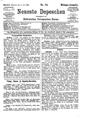 Süddeutscher Telegraph Mittwoch 8. Juli 1868