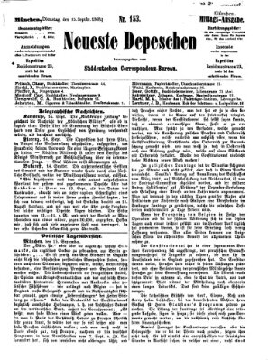 Süddeutscher Telegraph Dienstag 15. September 1868